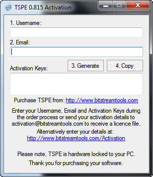 TSPE Activation